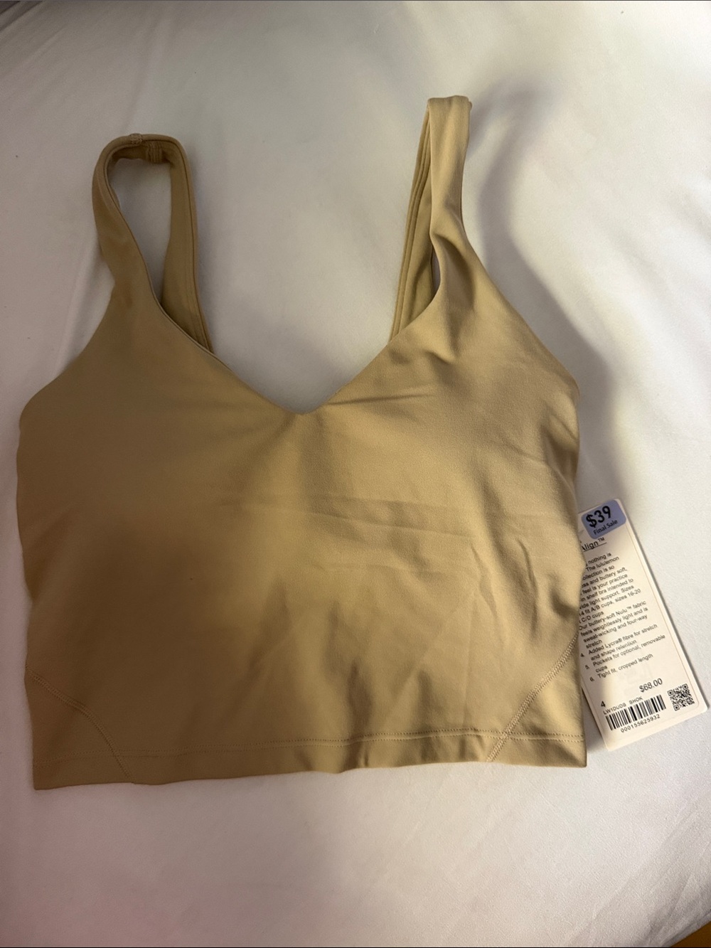 lululemon athletica Seamless Crop Tank - Taupe